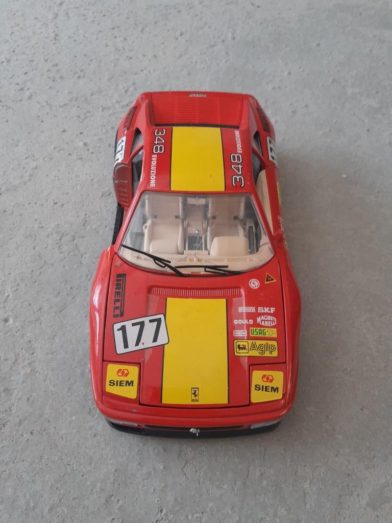 Burago Ferrari 348 (1989) échelle 1/18, Enlèvement ou Envoi, Utilisé, Voiture, Burago
