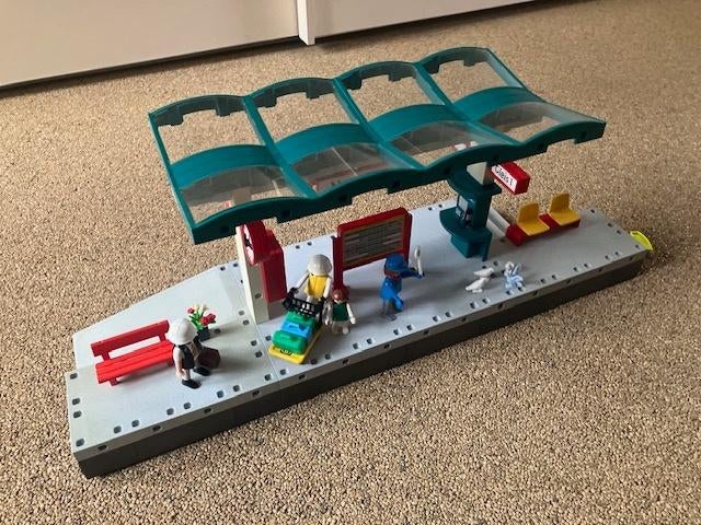 Playmobil trein station 4382 compleet, Kinderen en Baby's, Speelgoed | Playmobil, Ophalen of Verzenden, Gebruikt, Complete set