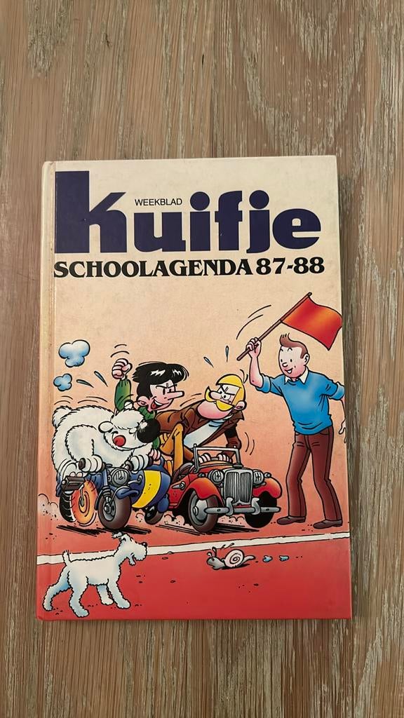 Kuifje schoolagenda 87-88, Ophalen of Verzenden, Kuifje, Gebruikt