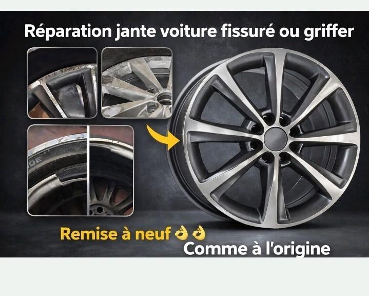 Réparation jante ici fissure ou griffe, Enlèvement ou Envoi