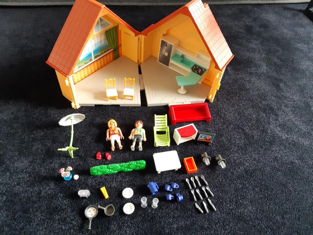 Playmobil 6020 (Openklapbaar zomerhuisje), Kinderen en Baby's, Speelgoed | Playmobil, Ophalen, Gebruikt, Los Playmobil