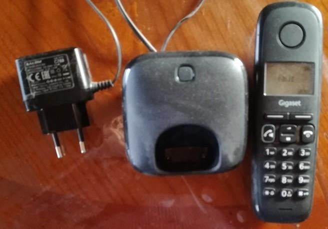 Draagbare draadloze telefoon GIGASET AS190H op vaste lijn, Telecommunicatie, Ophalen of Verzenden, Gebruikt, 1 handset