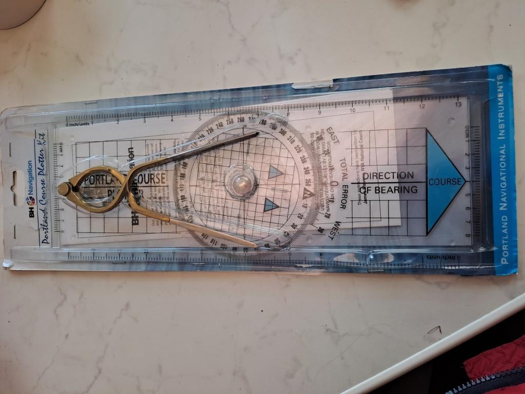 Navigatiepasser en bretoense plotter, Ophalen