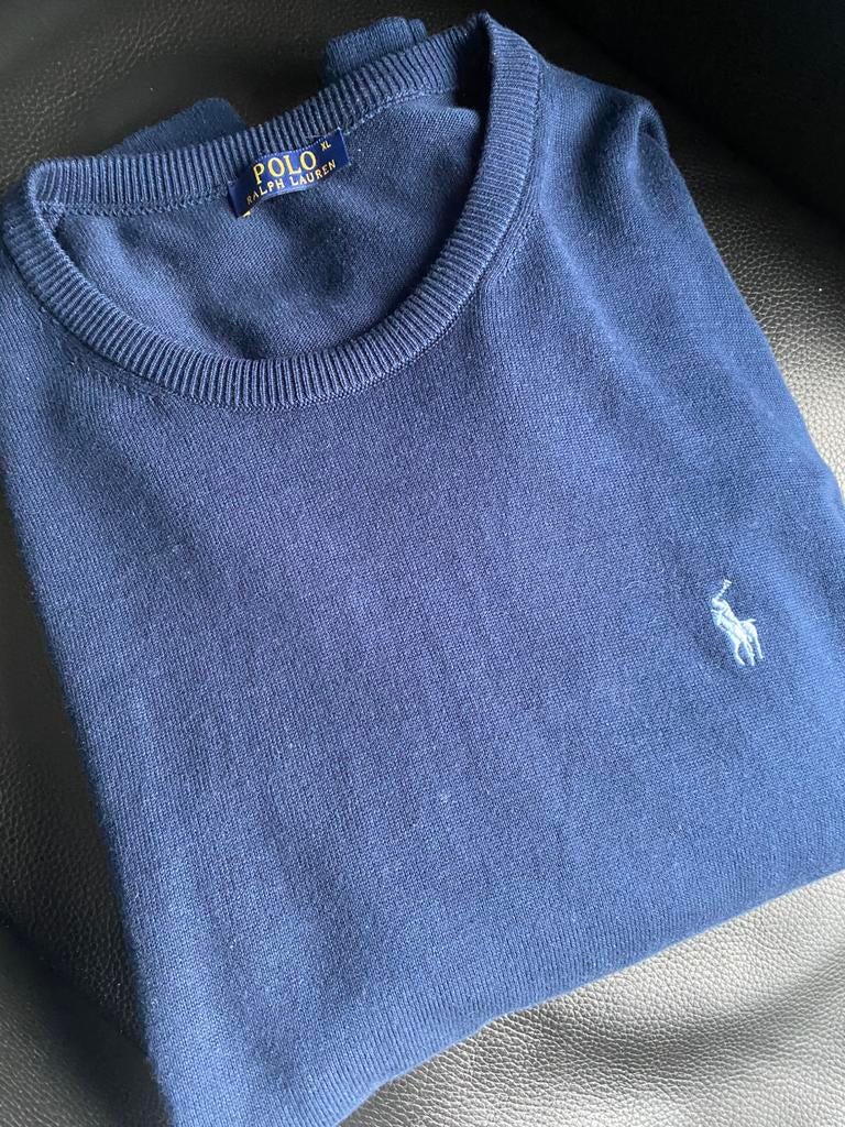 Polo Ralph Lauren heren trui, Envoi, Comme neuf, Taille 56/58 (XL), Bleu