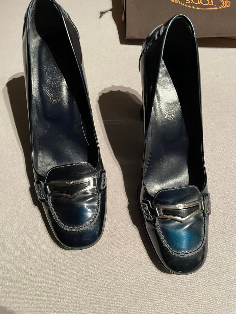 Mooie zwarte schoenen van Tods maat 39,5, Ophalen of Verzenden, Zo goed als nieuw