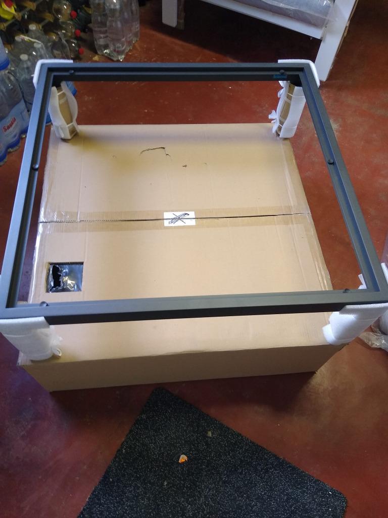 Diphano koffietafel 85 x 85 antraciet, nieuw zonder blad, Tuin en Terras, Tuinsets en Loungesets, Nieuw, Loungeset, Aluminium
