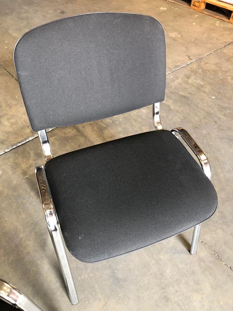 Zo goed als nieuw  / 6 stoelen in stof bekleed, Huis en Inrichting, Stoelen, Ophalen, Zwart, Vijf, Zes of meer stoelen, Kunststof
