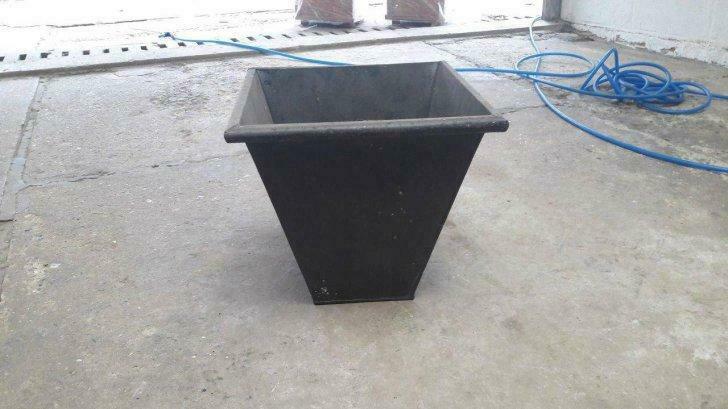 zinken vierkant bloempot, Tuin en Terras, Ophalen, Nieuw