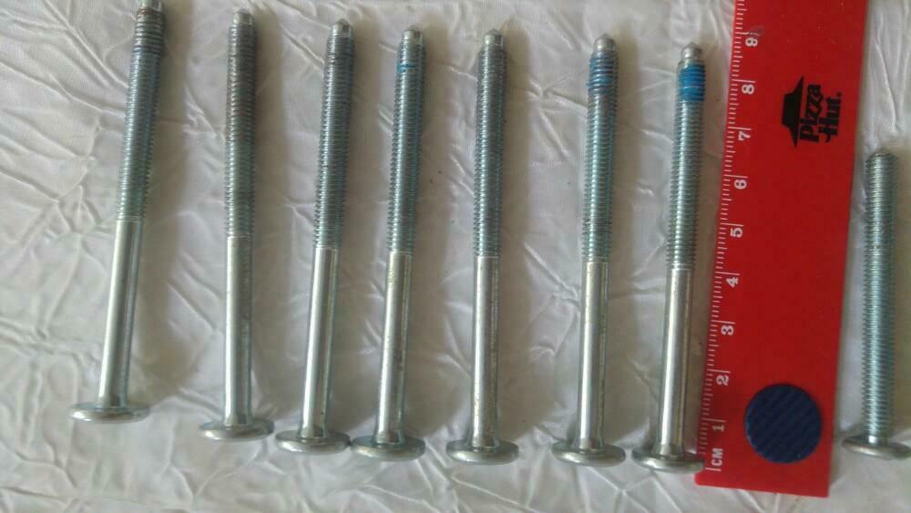 Lot de 7 x 8cm  + 1 x 6cm vis metal, Enlèvement ou Envoi, Comme neuf, Vis