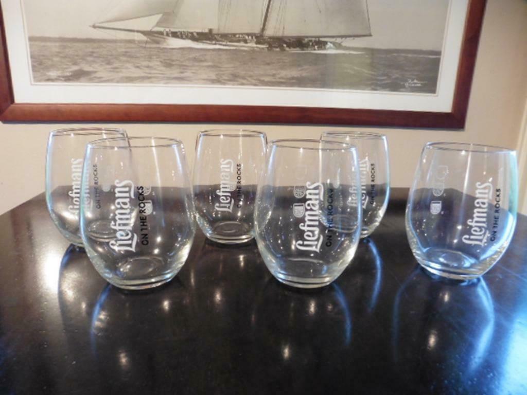 Liefmans on the rocks glas (2 types), Ophalen of Verzenden, Zo goed als nieuw, Bierglas