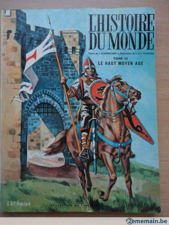 1961 histoire du monde 3 - timbres tintin Lombard - lombard, Enlèvement ou Envoi, Utilisé