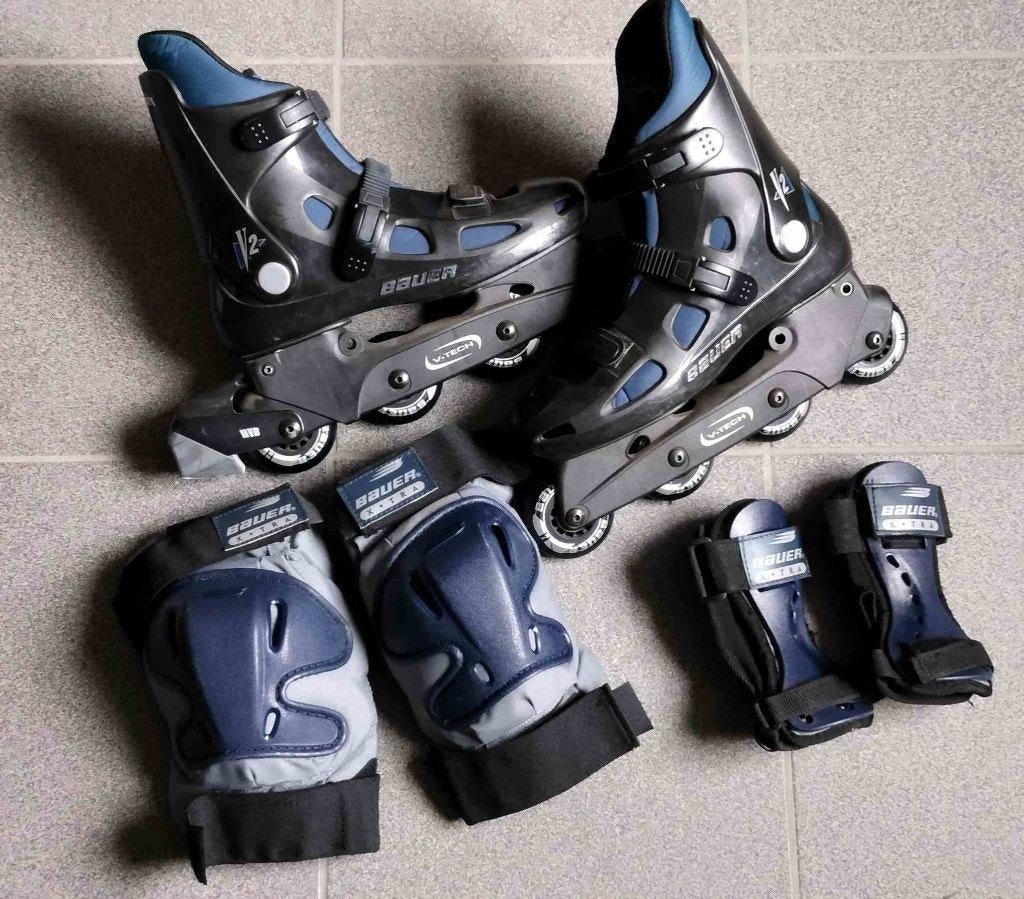 skeelers/skates, Sport en Fitness, Ophalen, Gebruikt, Bauer, Inline skates 4 wielen