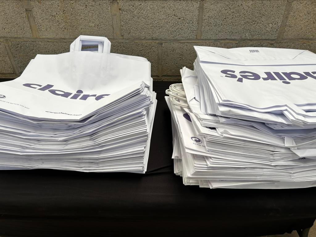 Grand sacs pour magasin en papier 42/42cm (200 pièces), Articles professionnels, Enlèvement