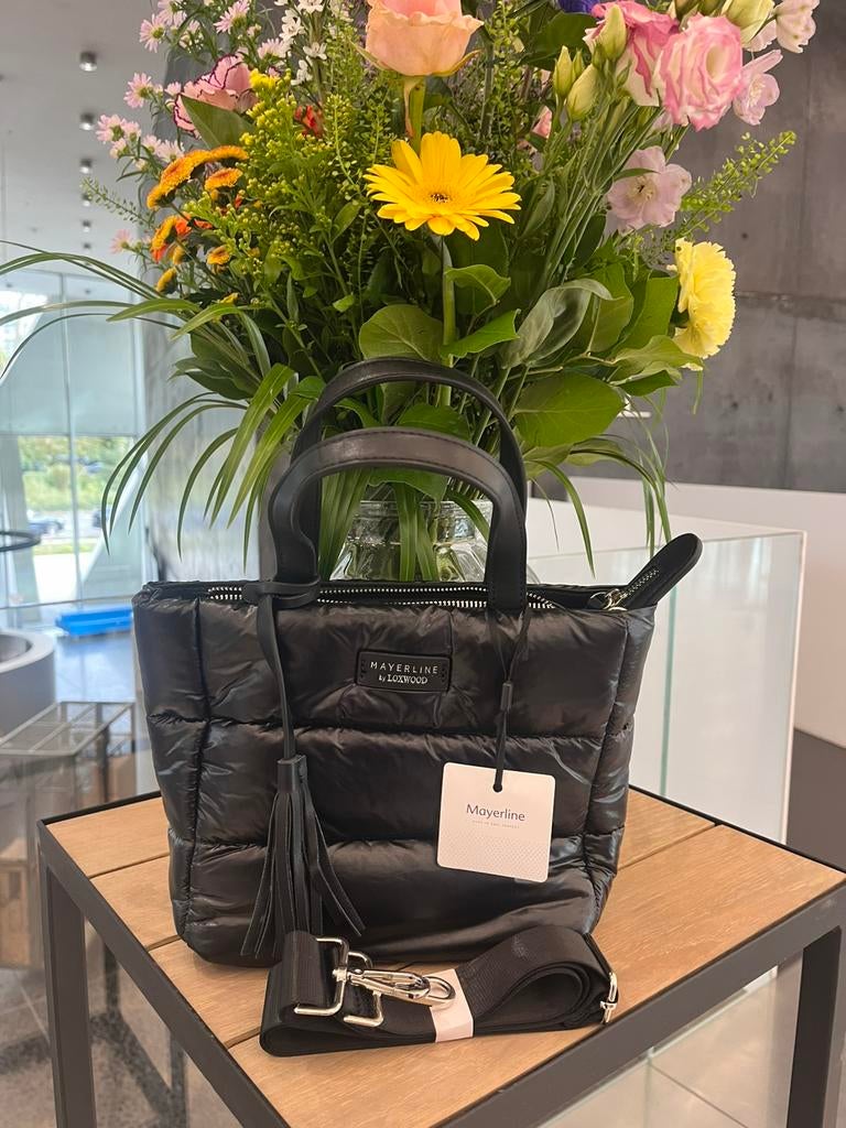 #Mayerline #tas #gloednieuw #zwart, Handtassen en Accessoires, Ophalen of Verzenden, Nieuw, Zwart, Overige merken