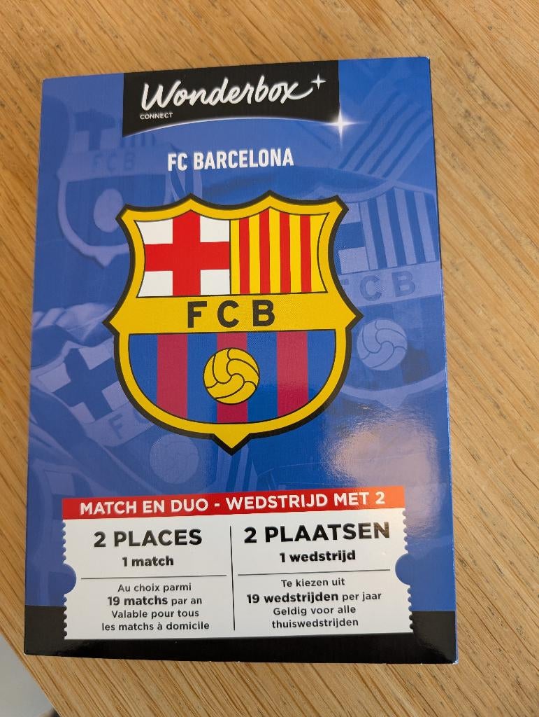 Wonderbox voetbaltickets FC Barcelona of andere top clubs