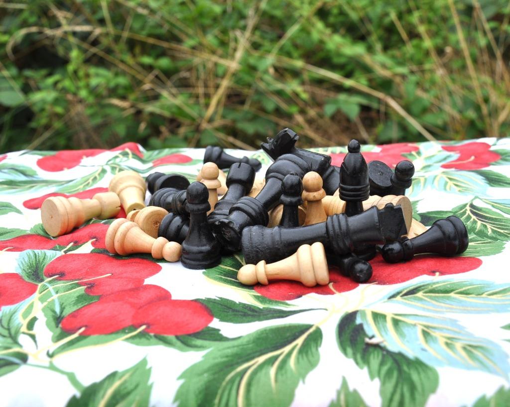pion de jeu d'échec en bois manque reine blanche, Hobby en Vrije tijd, Gezelschapsspellen | Overige, Gebruikt, Een of twee spelers