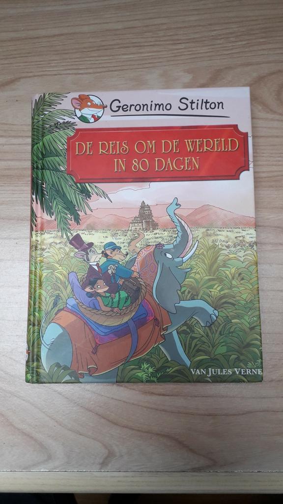 De reis om de wereld in 80 dagen, Fictie algemeen, Geronimo Stilton, Ophalen of Verzenden, Zo goed als nieuw