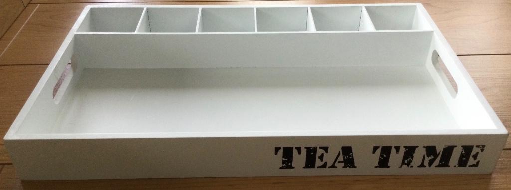 Tea Time dienblad (NIEUW), Ophalen of Verzenden, Nieuw, Rechthoekig, Hout
