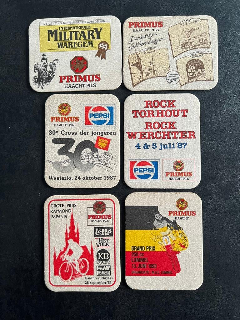 Bierviltjes - EVENEMENTEN PRIMUS 4, Collections, Enlèvement ou Envoi, Utilisé, Sous-bock