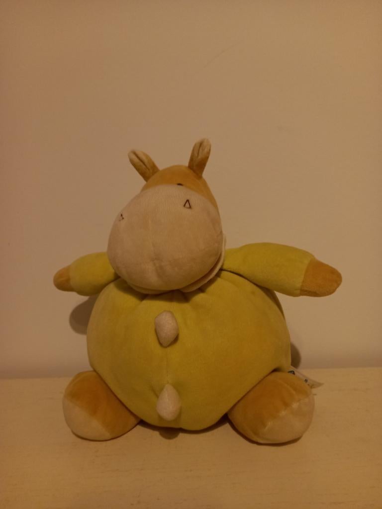 Peluche hippopotame 22cm, Enlèvement ou Envoi, Utilisé
