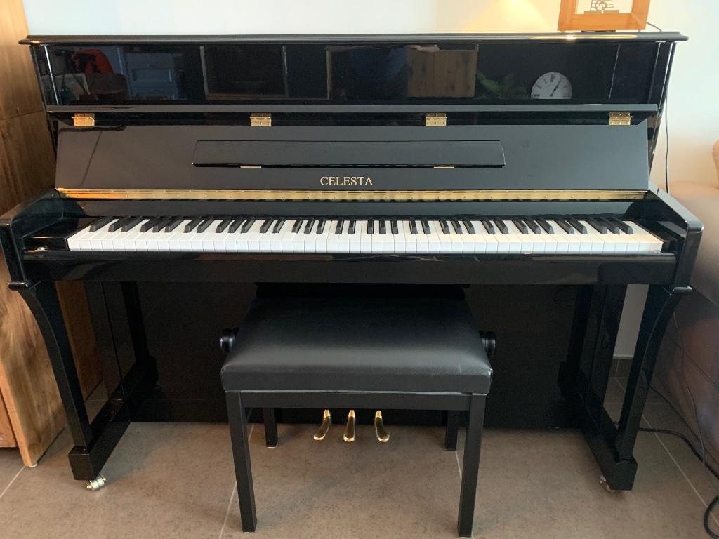 Piano, Muziek en Instrumenten, Ophalen, Zwart, Zo goed als nieuw, Piano