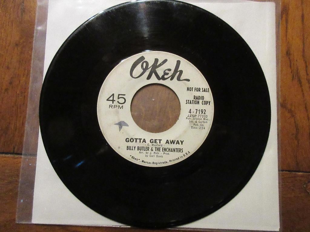 Billy Butler  ‎– Gotta get away / I'm Just A Man, Ophalen of Verzenden, Gebruikt, R&B en Soul