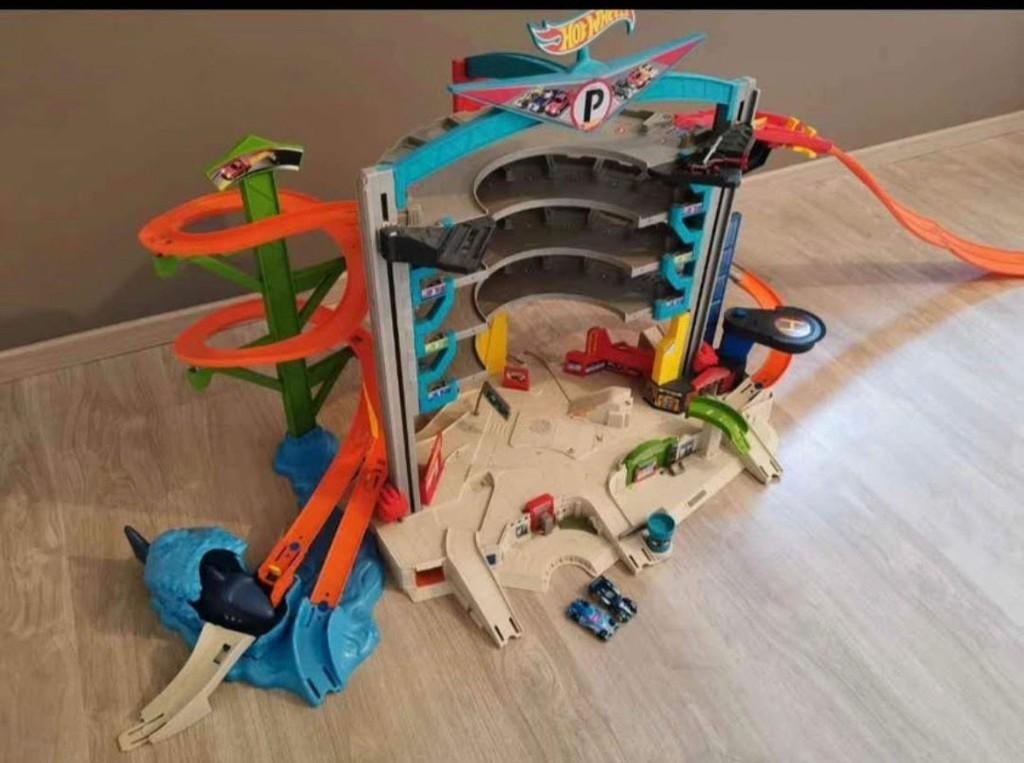 Hotwheels autogarage, Ophalen of Verzenden, Zo goed als nieuw, Hot Wheels