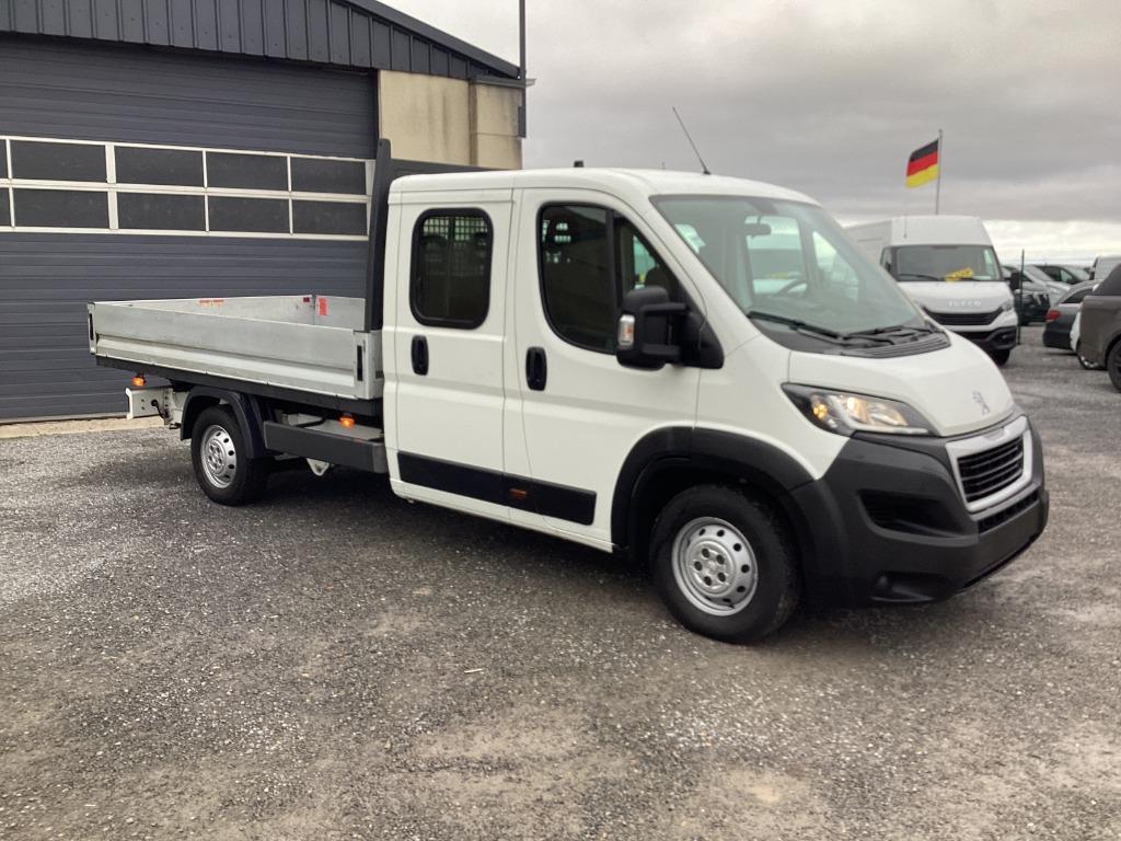 peugeot boxer laadbak 6plaatsen 163pk 2019 88000km 17650e ex, Auto's, Bestelwagens en Lichte vracht, Voorwielaandrijving, 4 deurs
