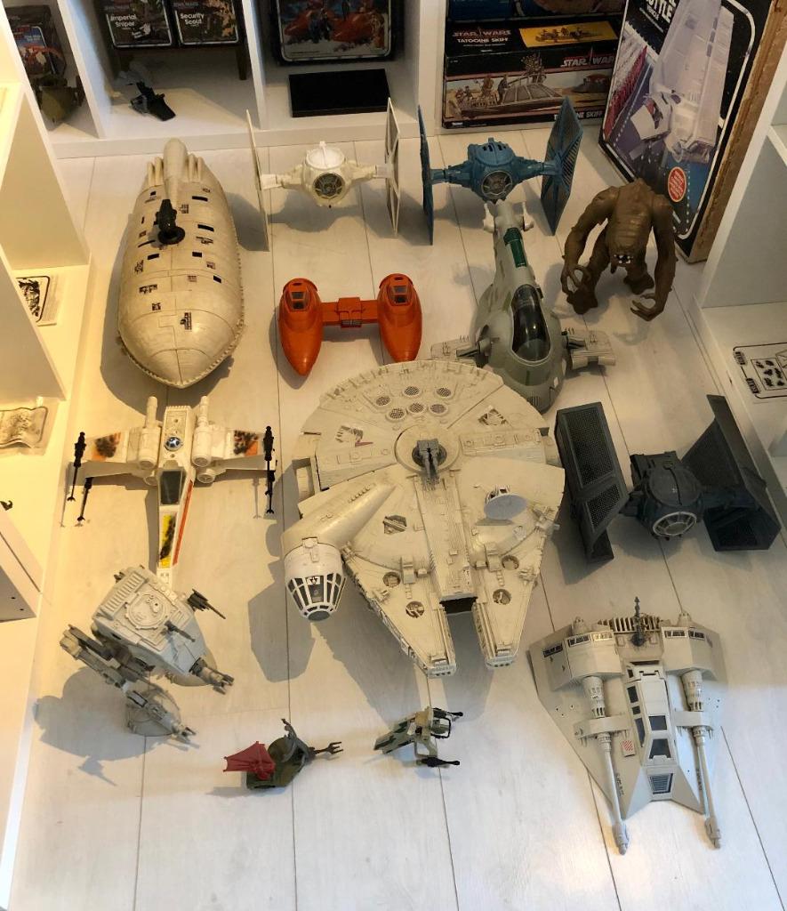 Vintage ruimteschepen uit Star Wars 1978-1985, Verzamelen, Verzenden, Gebruikt