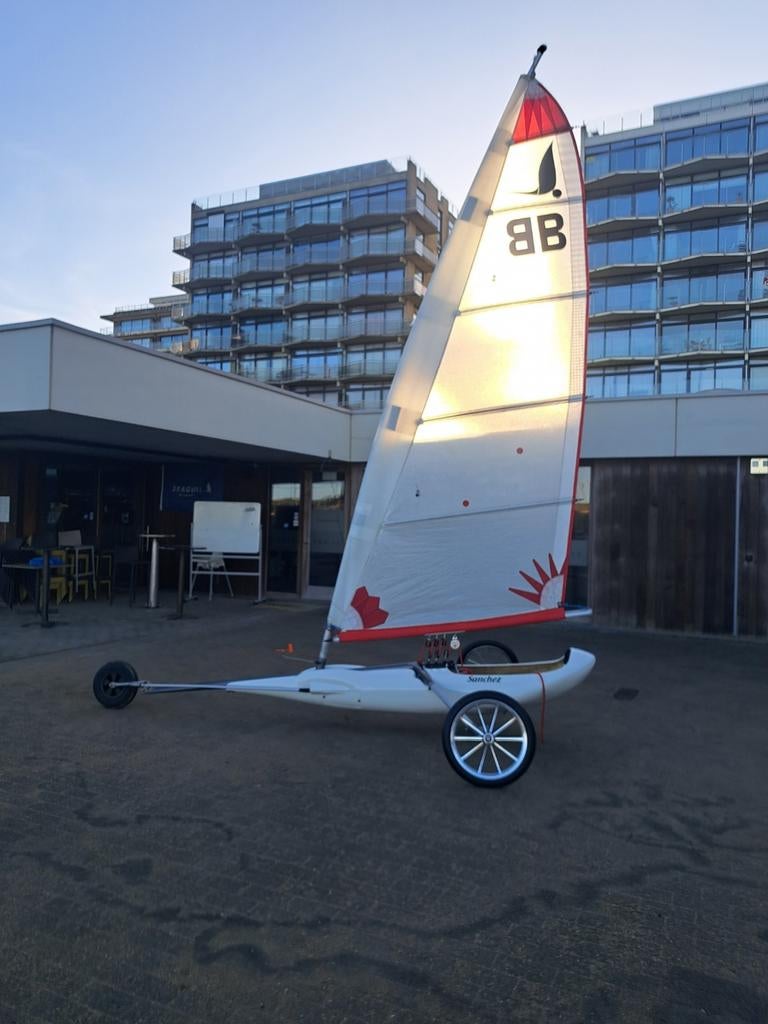 Wielen met assen voor standart zeilwagen, Ophalen