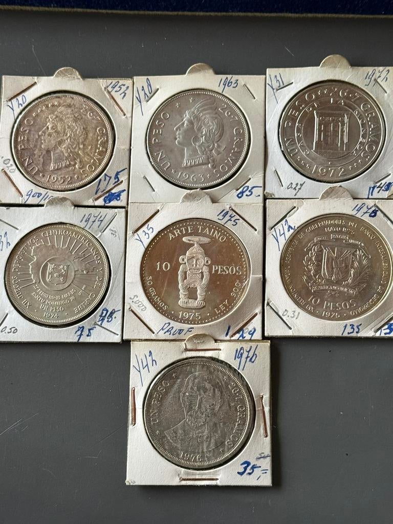 Dominicaanse Republiek 1952, Ophalen of Verzenden, Zuid-Amerika, Setje, Zilver