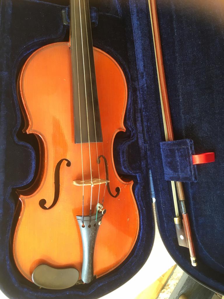 viool 4/4, Muziek en Instrumenten, Gebruikt, 4/4-viool, Viool, Met koffer