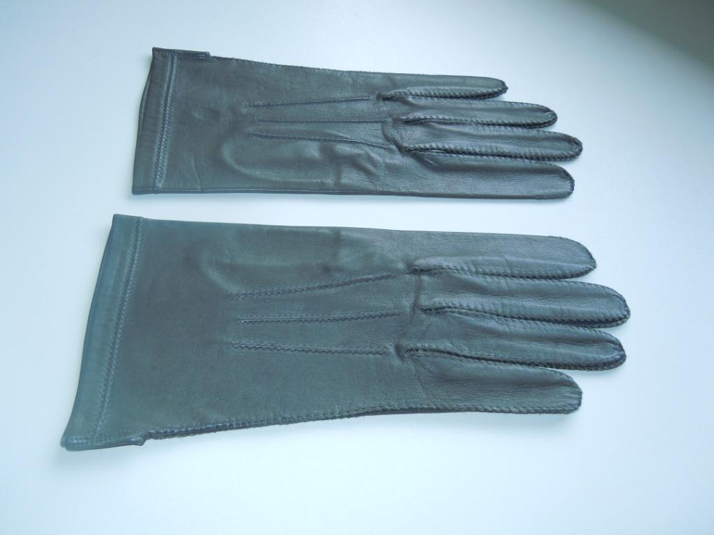 lederen ceremoniehandschoenen., Vêtements | Hommes, Vêtements de mariage & Accessoires de mariage, Enlèvement, Comme neuf, Gris