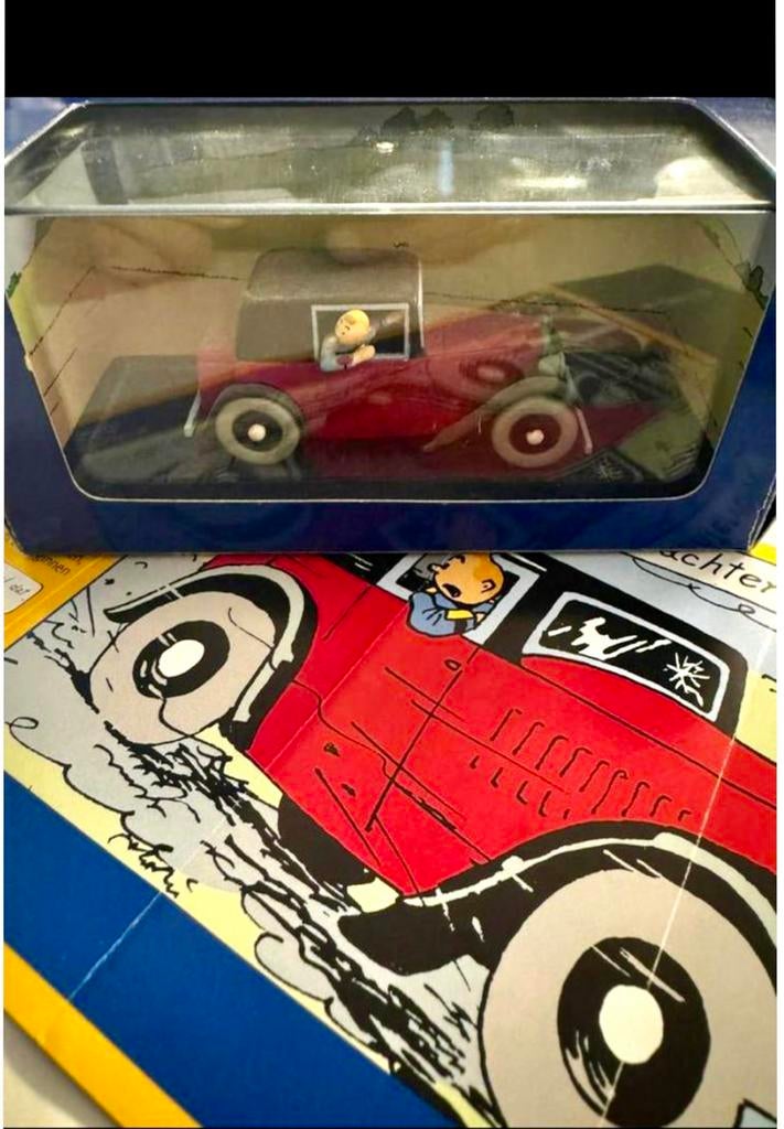Kuifje auto 1/43 de spider coupe uit gebroken oor, Enlèvement ou Envoi, Tintin, Comme neuf