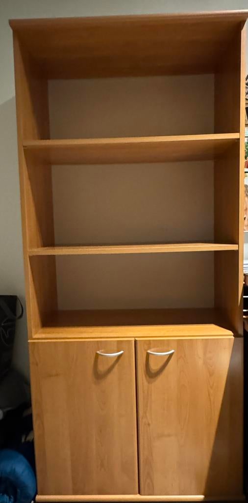 Bureau set: kast + bureautafel + bureaukastje op wielen, Huis en Inrichting, Bureaus, Ophalen, Gebruikt