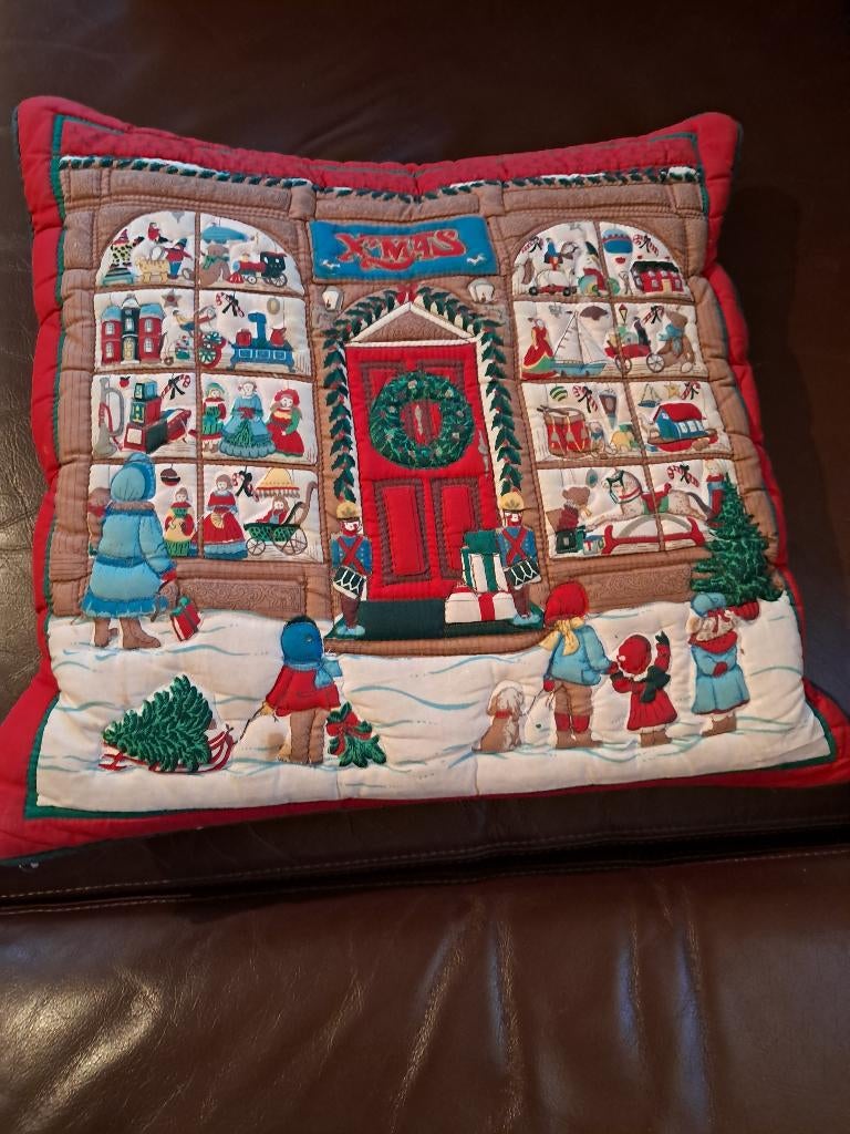Coussin Noel, Ophalen of Verzenden, Zo goed als nieuw, Rood, Vierkant