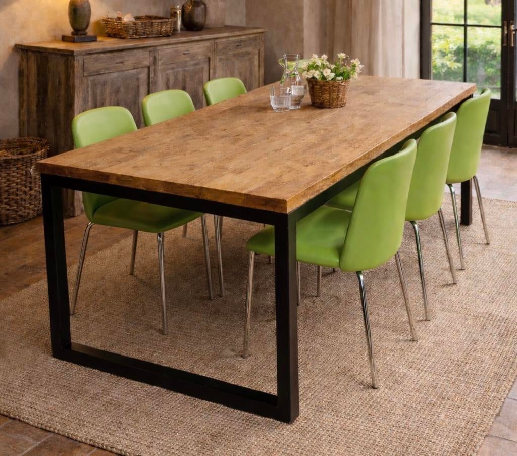 Lime groen stoelen Leder, Ophalen, Zo goed als nieuw