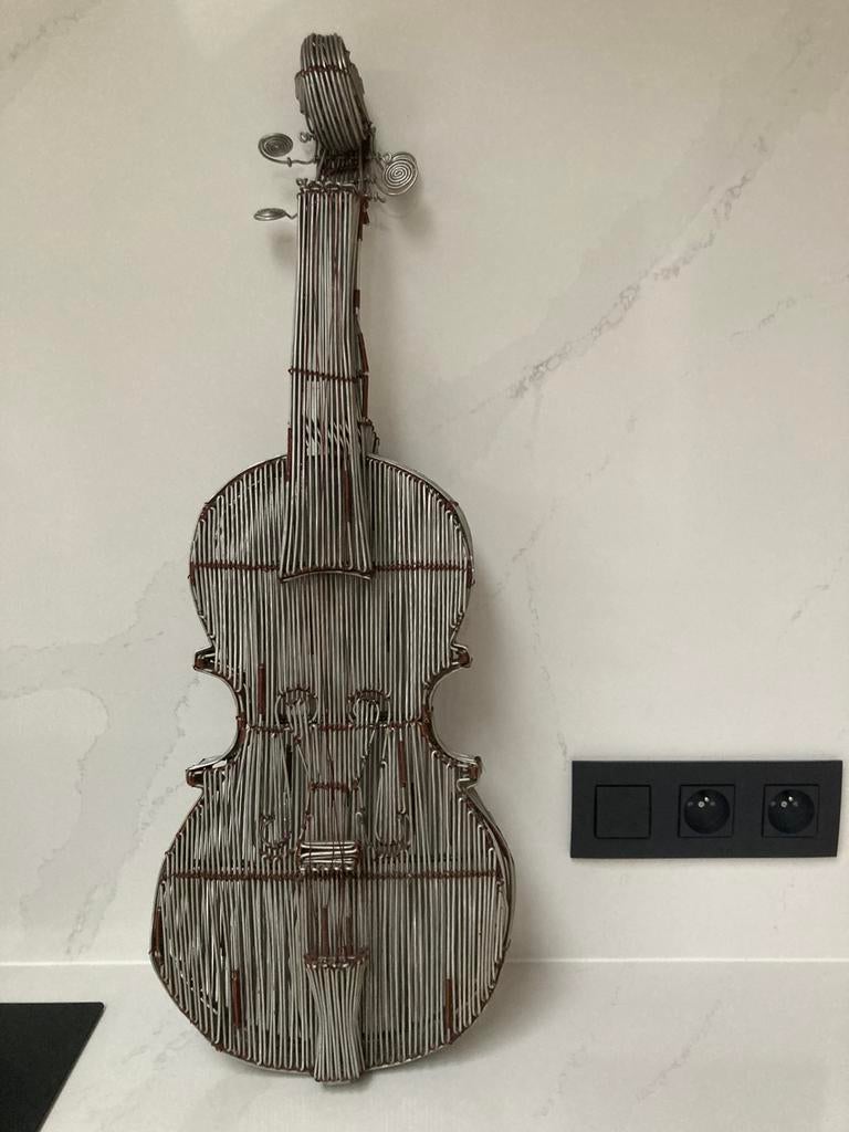 Décoration artisanale pour violon en métal, Enlèvement, Comme neuf