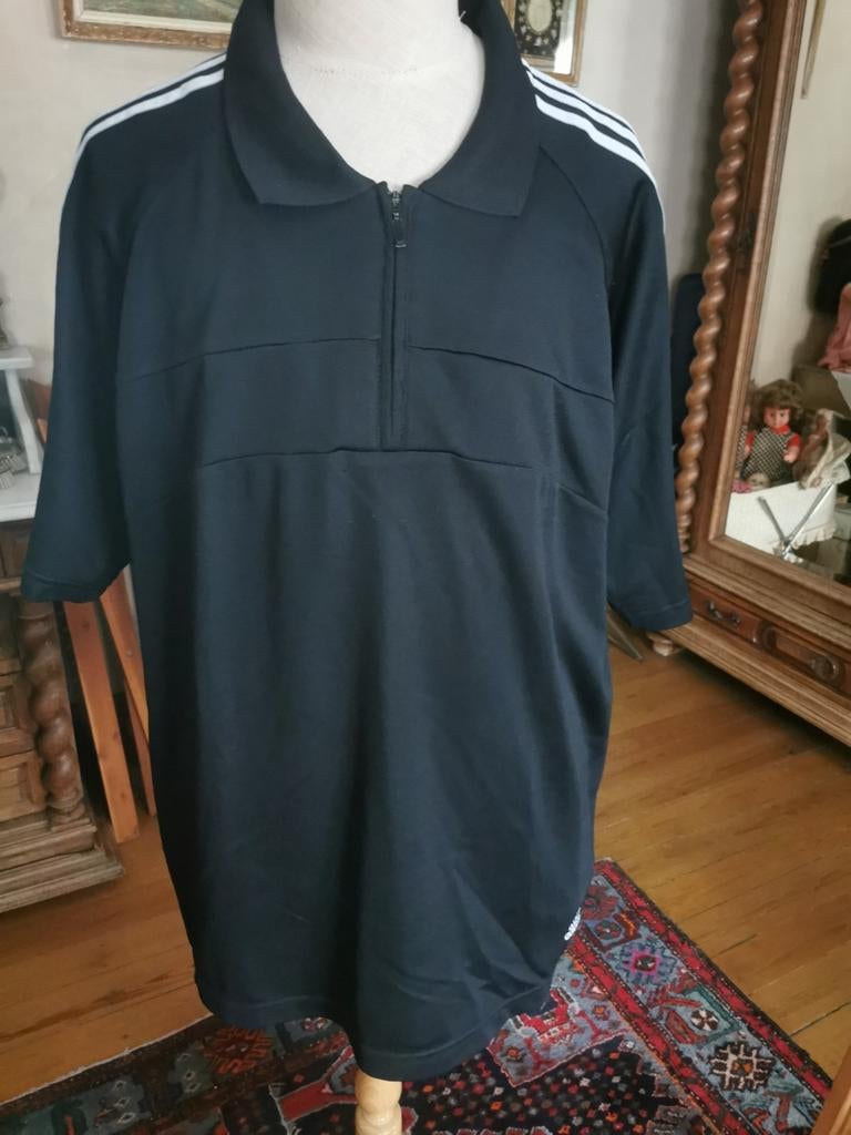 Zwart sport shirt van Adidas, Ophalen of Verzenden, Zo goed als nieuw, Zwart
