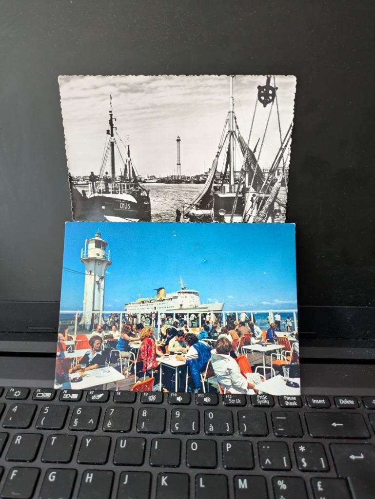 Oostende - staketsel en vuurtoren, Verzamelen, Ophalen of Verzenden, Gelopen, West-Vlaanderen