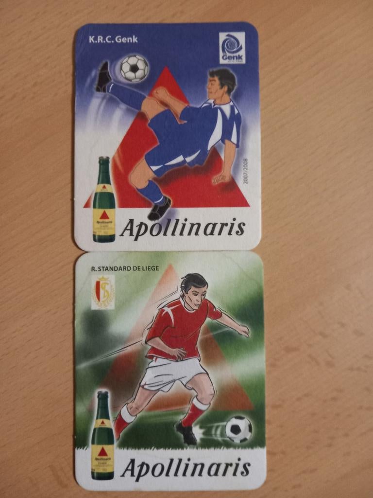 Sous-bocks Apollinaire, football (283), Collections, Marques de bière, Enlèvement ou Envoi, Comme neuf