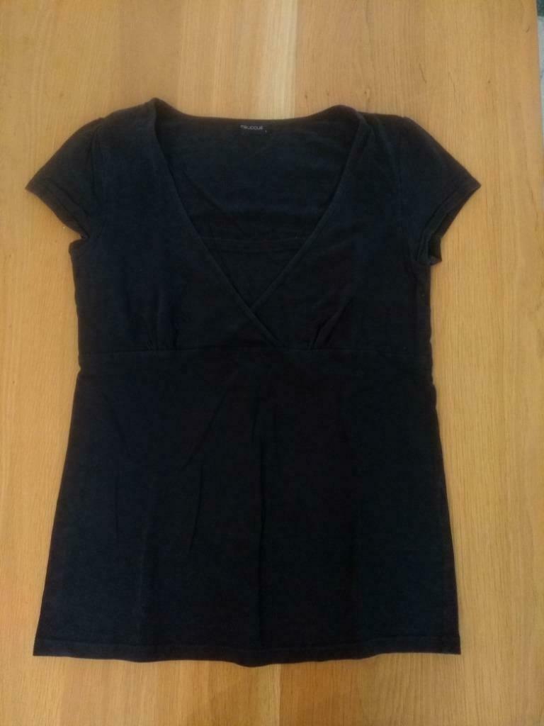 Zwart borstvoedingst-shirt - Mama-Licious - L, Ophalen, Zwart, Maat 42/44 (L), Shirt of Top