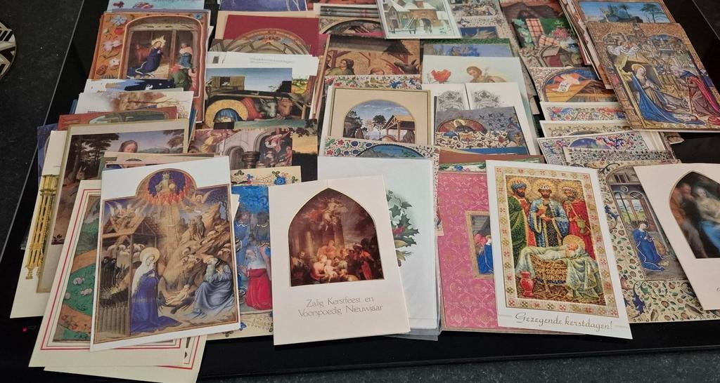 Lot van 130 kerstkaarten ongebruikt, Verzamelen, Ophalen, Ongelopen