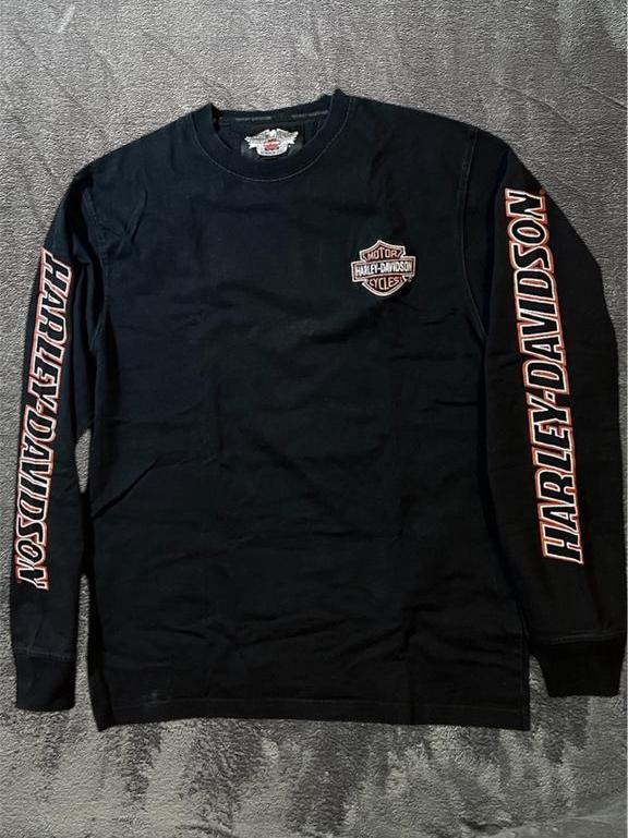 Origineel Harley Davidson Tee met lange mouwen zwart maat M, Verzenden, Zo goed als nieuw, Maat 48/50 (M), Zwart