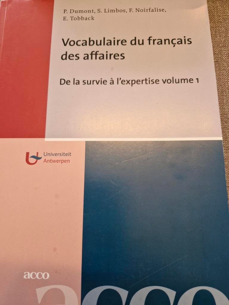 Vocabulaire du français des affaires. De la survie à l'exper, Boeken, Ophalen, Zo goed als nieuw, Acco