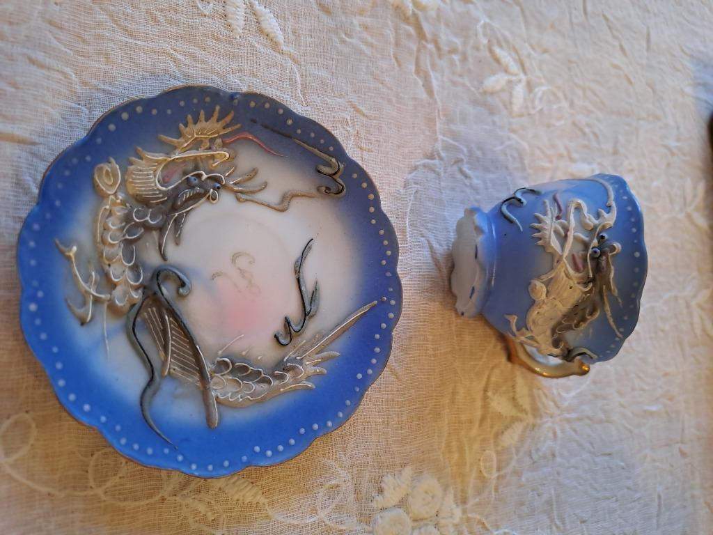 Mini tasse et bol antiques, Enlèvement ou Envoi