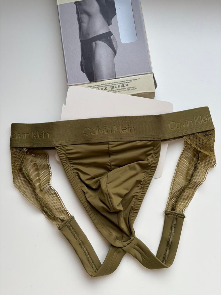 Calvin Klein Microfiber Jock Nieuw, Kleding | Heren, Ondergoed, Verzenden, Groen, Calvin Klein, Slip