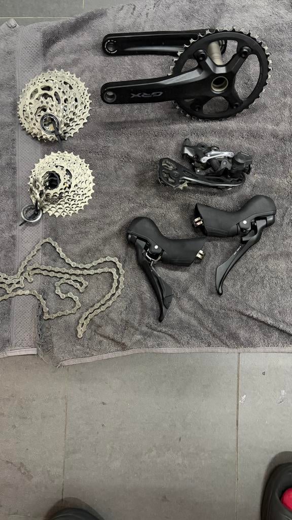Shimano GRX 1x11 groepset, Fietsen en Brommers, Fietsonderdelen, Zo goed als nieuw, Ophalen