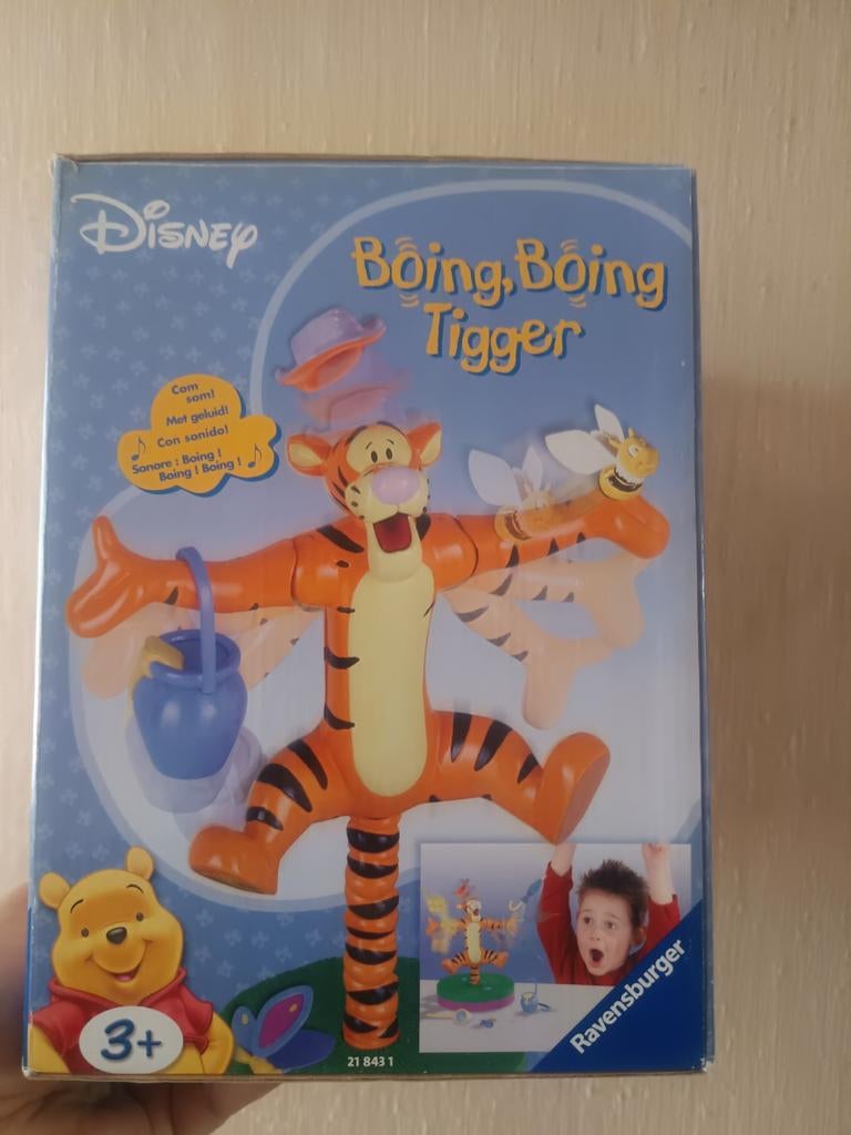 Tigre boing boing sautant avec accessoires jeux de société, Enlèvement ou Envoi, Comme neuf