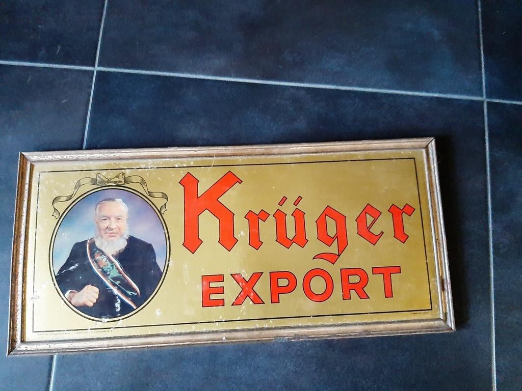 Kruger export bordje, Ophalen, Gebruikt